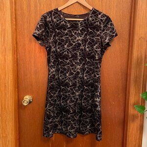 Vintage All that Jazz Black Velvet Dress M